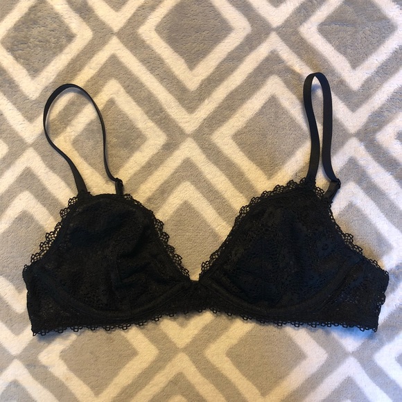 🎁3/$22 NWT Black Victoria’s Secret Lace Bralette - Picture 4 of 7